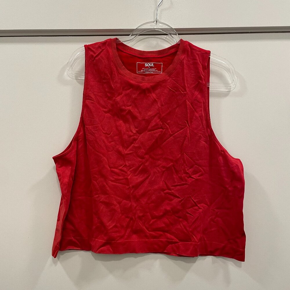 SoulCycle Red Sleeveless Tank Top - Size L